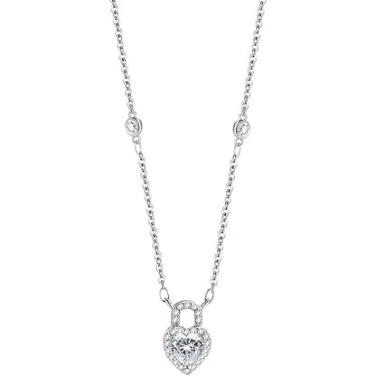 14K Gold Heart-Shaped Necklace for Women, 0.8ct D-color Round Cut Diamond Pendant, Elegant Jewelry for Any Occasion, Ideal Gift for Your Beloved Wife
