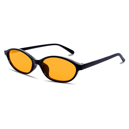 GUVIVI Retro Oval Sunglasses for Women