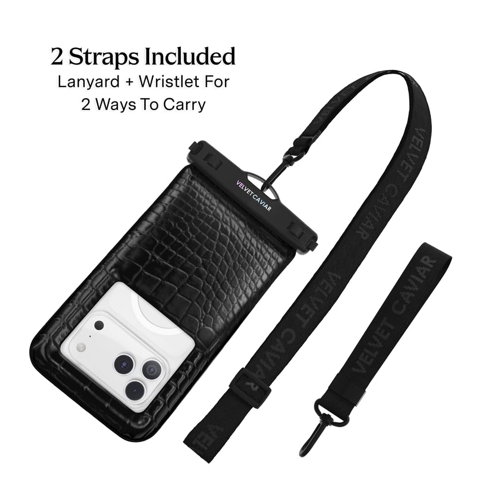VELVET CAVIAR Waterproof Phone Pouch with Lanyard