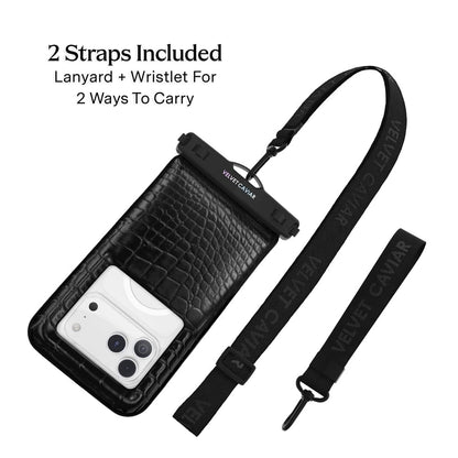 VELVET CAVIAR Waterproof Phone Pouch with Lanyard