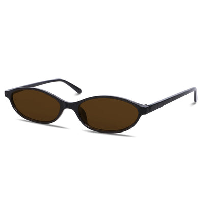 GUVIVI Retro Oval Sunglasses for Women
