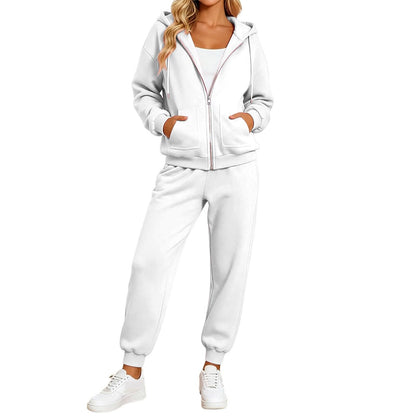 Jogger Sets For Women 2 Piece Zip Up Hoodie And Joggers Baggy Sweatsets