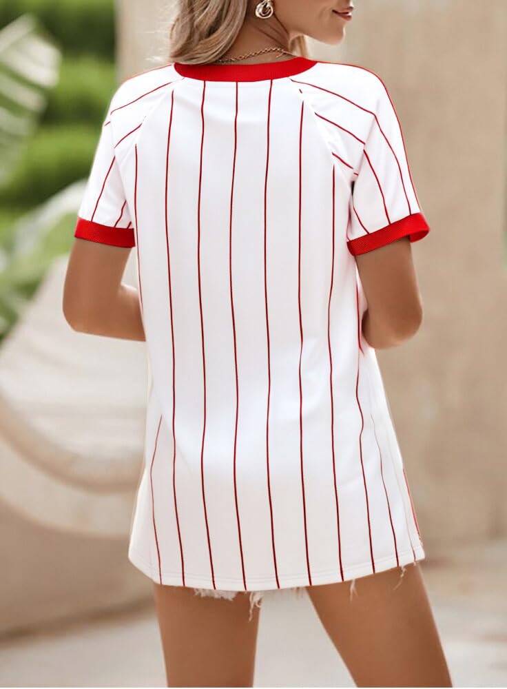Baseball Shirt Women Baseball Mom Shirts Baseball Game Day Top