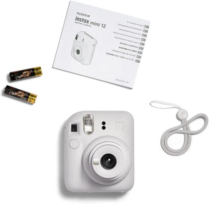 Fujifilm Instax Mini 12 Instant Film Camera, Clay White
