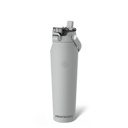 Frost Buddy 24oz Insulated Water Bottle - Straw & Chug Lid - Leak-Proof | Sip-or-chug dual lid | Ice-cold for 24+ hours | Cup-holder friendly