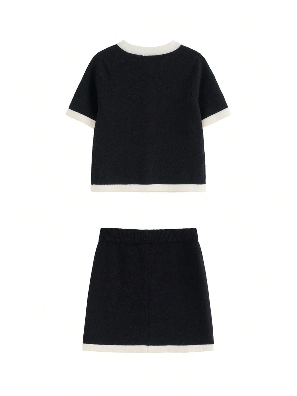 MakeMeChic Women's 2 Piece Sweater Skirt Set Old Money Outfits