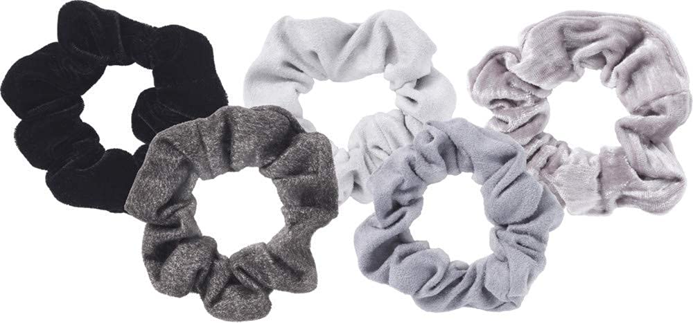 Kitsch Ultra-Petite Satin Scrunchies for Women - Cherry Blossom, 5pcs