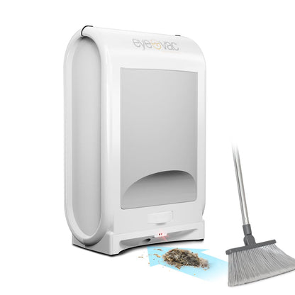 EyeVac Pro Touchless Vacuum Automatic Dustpan - Ultra Fast & Powerful - Great for Sweeping Salon Pet Hair Food Dirt Kitchen, Corded Canister Vacuum, Bagless, Automatic Sensors, 1400 Watt (Black)