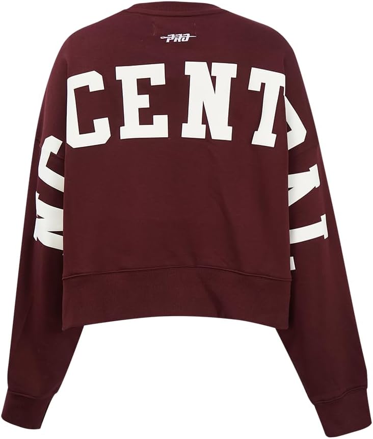 Pro Standard Womens College Wingspan Brushed Back French Terry Crewneck Sweatshirt