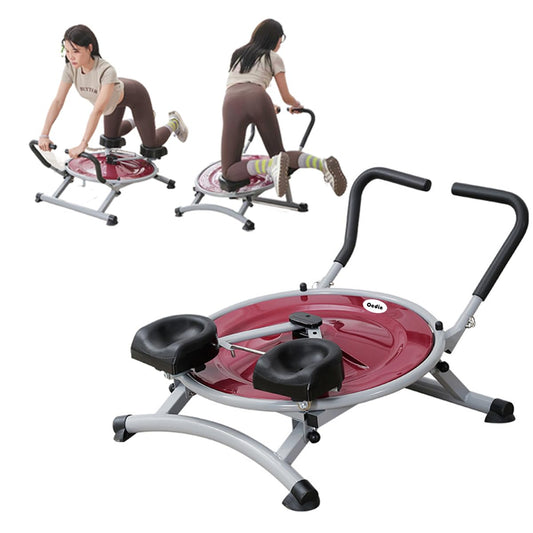 Ab Circle Pro Abdominal Trainer, Core Workout Fitness Equipment with Rotatable Kneeling Pad for Home Gym, Waist, Glutes & Legs Exercise