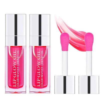 Sokgo Hydrating Lip Glow Oil, Plumping Lip Gloss, Moisturizing Lip Oil Gloss, Transparent Moisturizing Lip Balm, Natural Lip Plumper (Cherry)