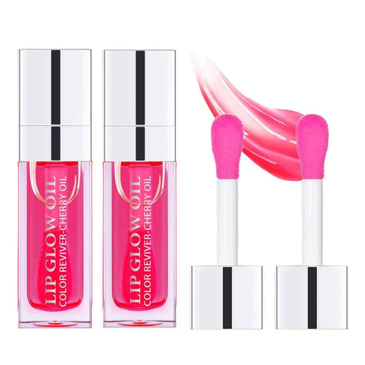 Sokgo Hydrating Lip Glow Oil, Plumping Lip Gloss, Moisturizing Lip Oil Gloss, Transparent Moisturizing Lip Balm, Natural Lip Plumper (Cherry)