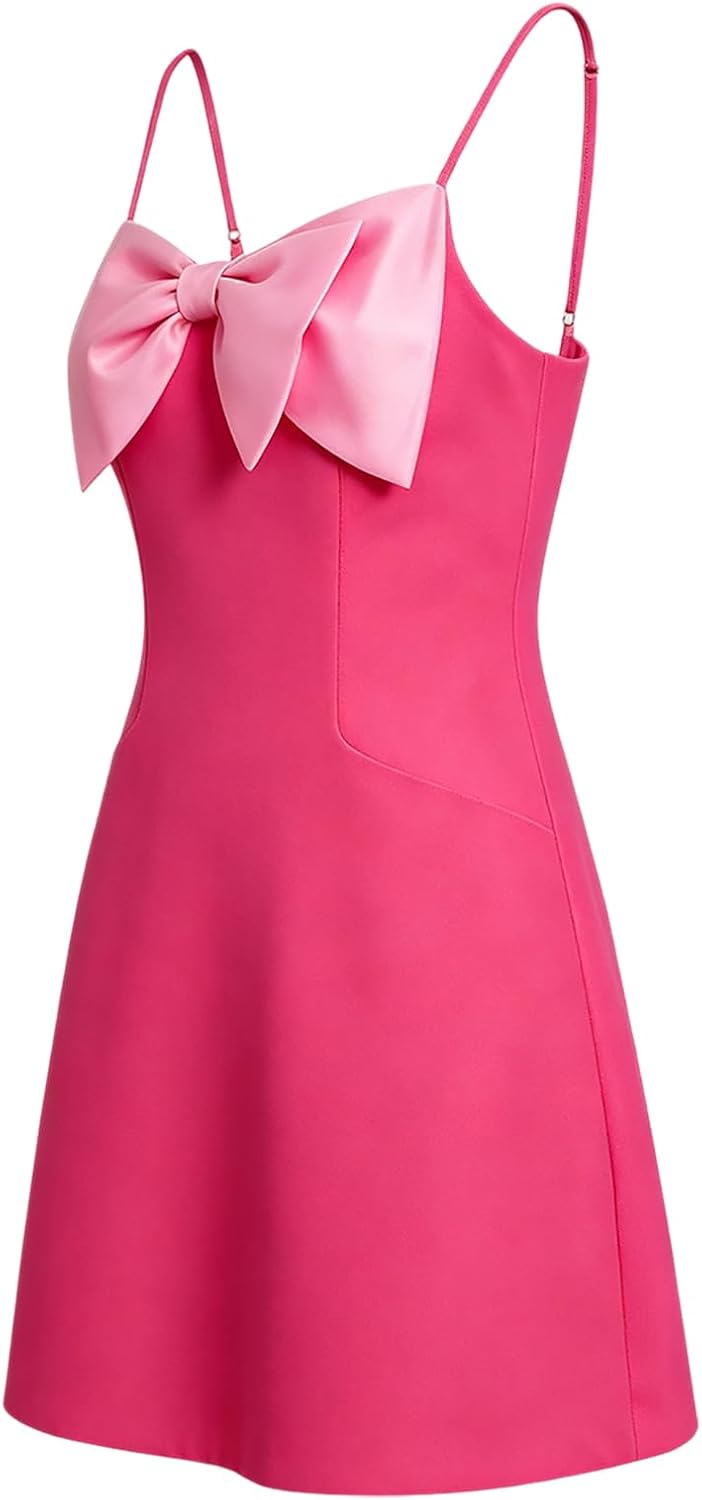 Elle Woods Pink Spaghetti Strap Mini Dress