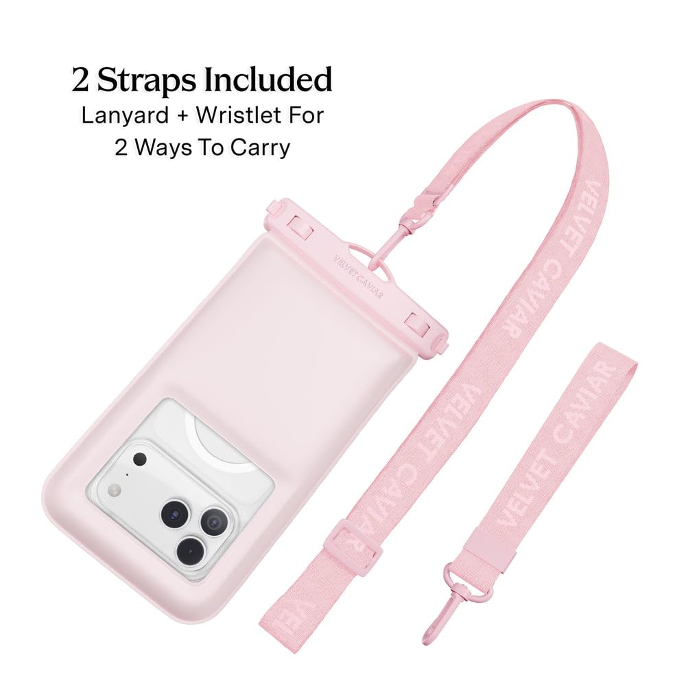 VELVET CAVIAR Waterproof Phone Pouch with Lanyard