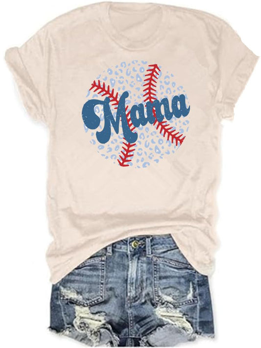 Baseball Shirts Women Tis The Season Baseball Mom T-Shirts Letter Print Graphic Tee Tops