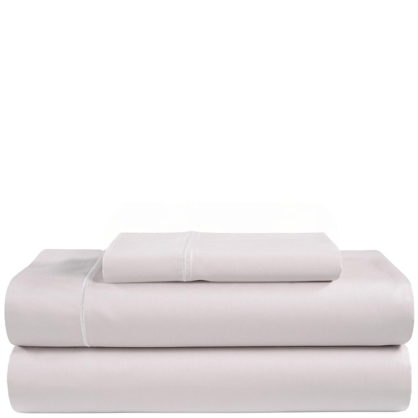 100% Egyptian Cotton Sheets King Size Sheets Set with Fully Elasticated 15" Deep Fitted Sheet & Pillowcase Sets, 800TC Sateen Weave Hotel Collection King Sheet Set, Soft Luxury White Bedding