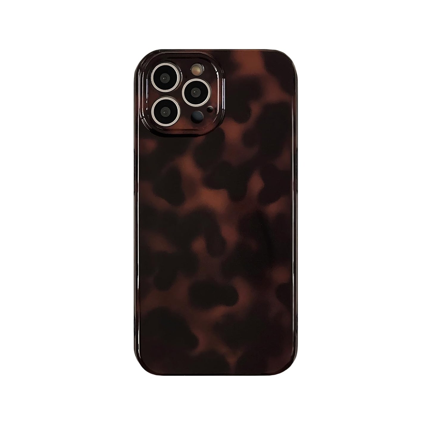 Aesthetic Tortoise Shell Phone Case for iPhone 17 Pro 6.3in,Retro Cool Girl Leopard Print Brown Amber Trendy Full Camera Protective Cover for iPhone 17pro 6.3"