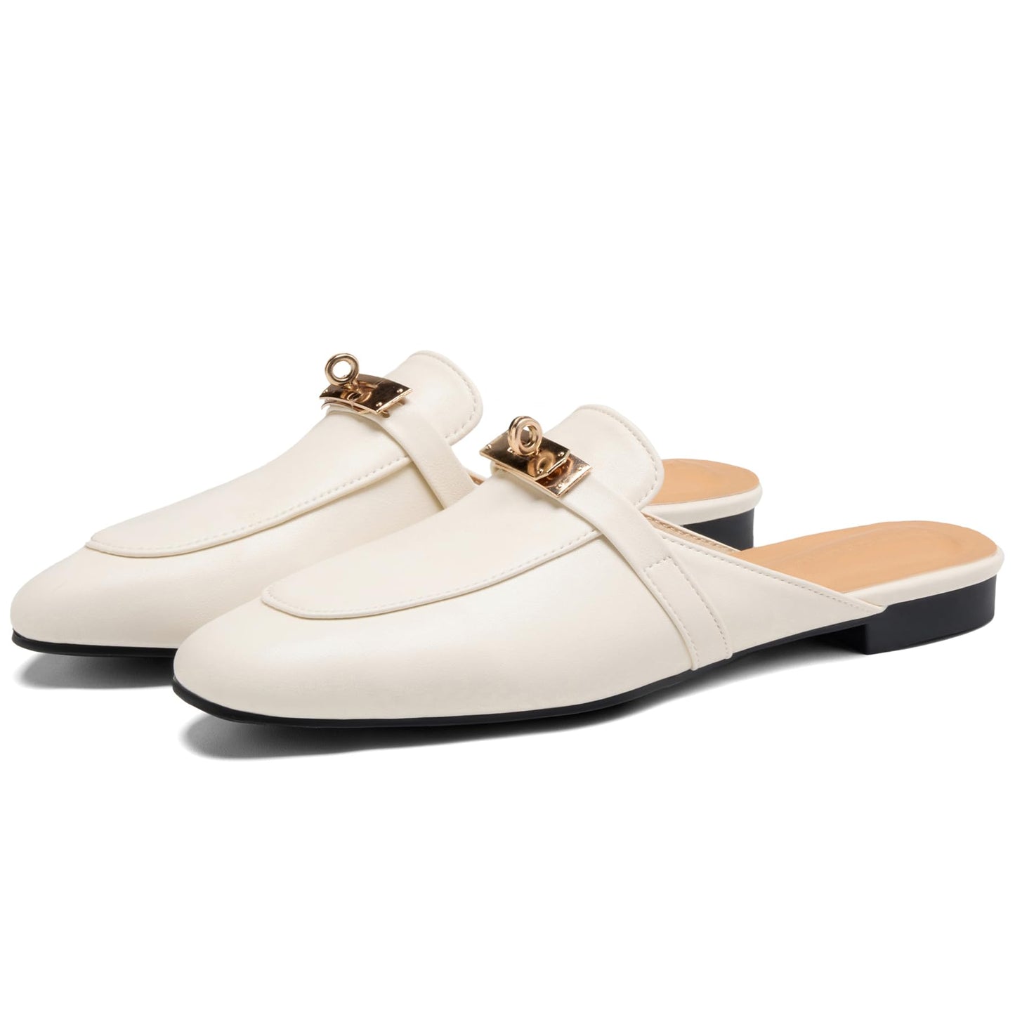 Almond Toe Slip-On Flats