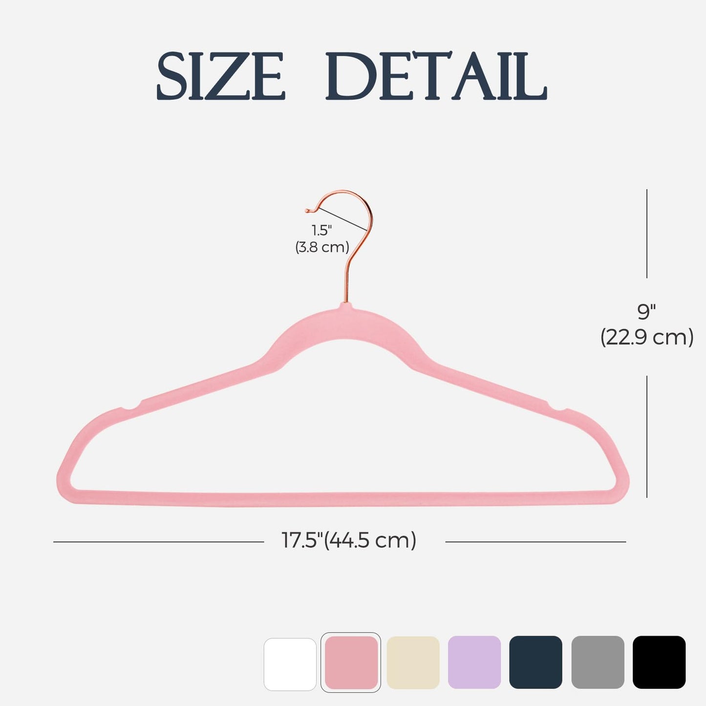 HOUSE DAY Black Velvet Hangers 60 Pack, Non Slip Clothes Felt Hanger Heavy Duty for Coat, Premium Slim Space Saving Suit Hangers for Closet Organizer, 360° Rotating Silver Hook