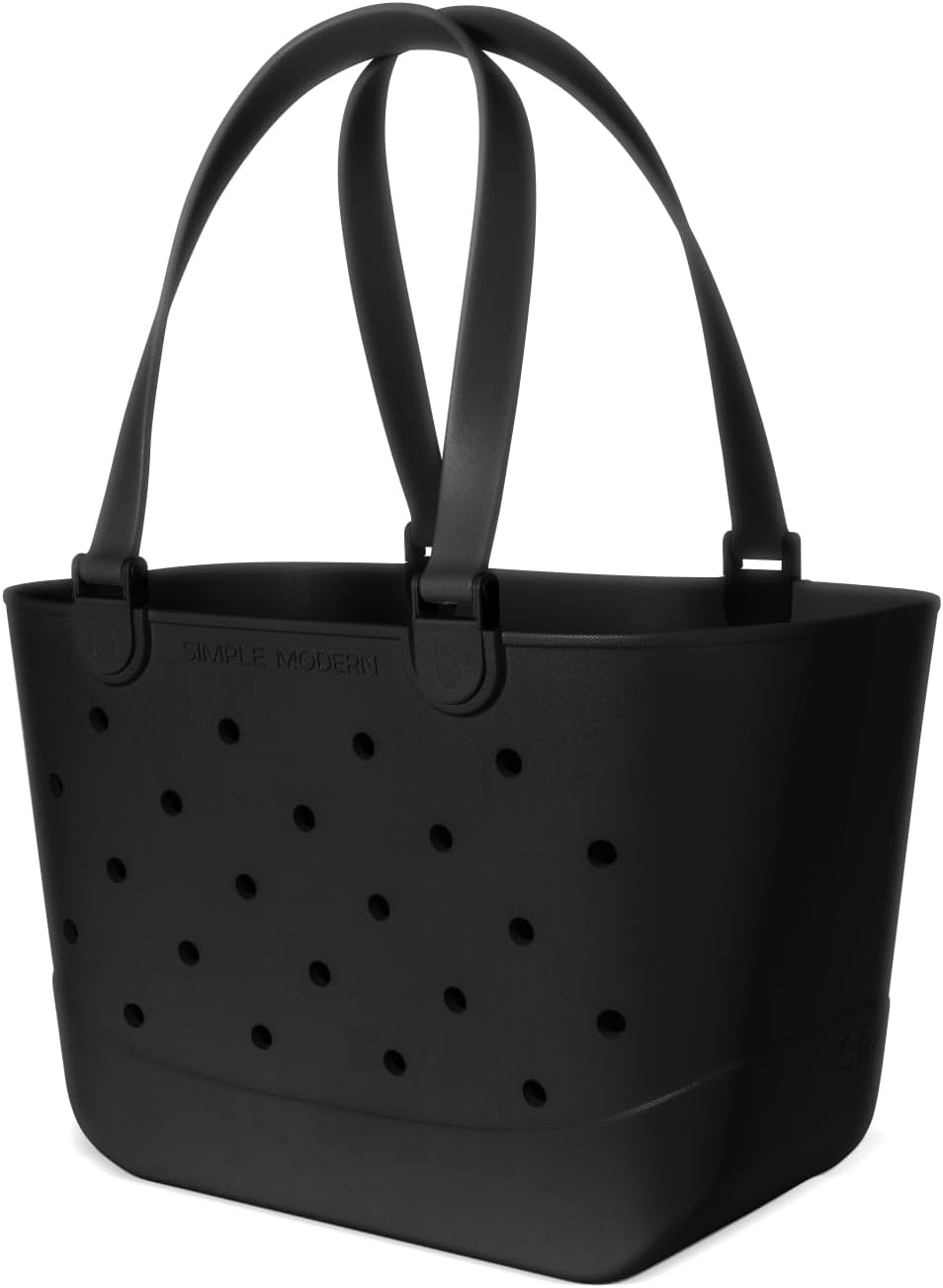 Simple Modern Waterproof Rubber Beach Bag | Large | Black