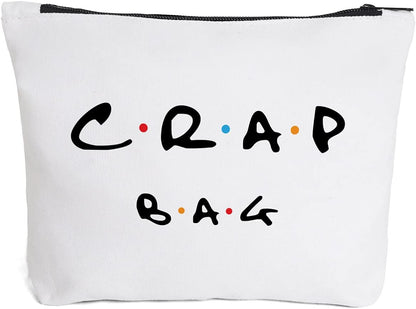 Funny gift Friend makeup bag, Best friend Cosmetic Bag, Friends Theme Natural Reusable Eco-Friendly Makeup Bag Gifts, for Women Men Best Friends Birthday Christmas Gift
