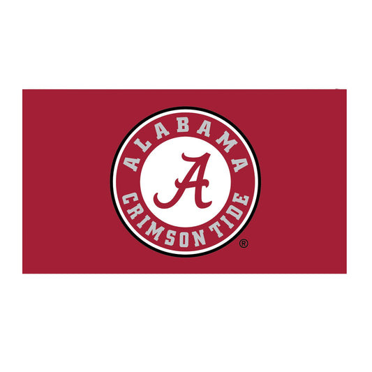 NCAA University of Alabama Natural Coir Doormat, Official Full Color Team Logo, 28 x 16