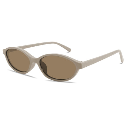 GUVIVI Retro Oval Sunglasses for Women