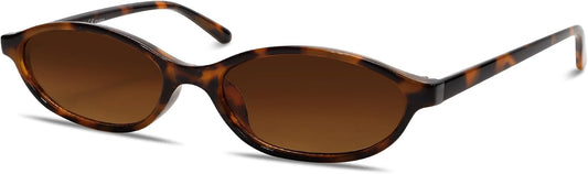 GUVIVI Retro Oval Sunglasses for Women 90s Cat Eye Shades UV protection | 2026 Chic Sunnies Y2K Lightweight Trendy Narrow Sun Glasses Vacation Travel Beach Outfits Must Haves
