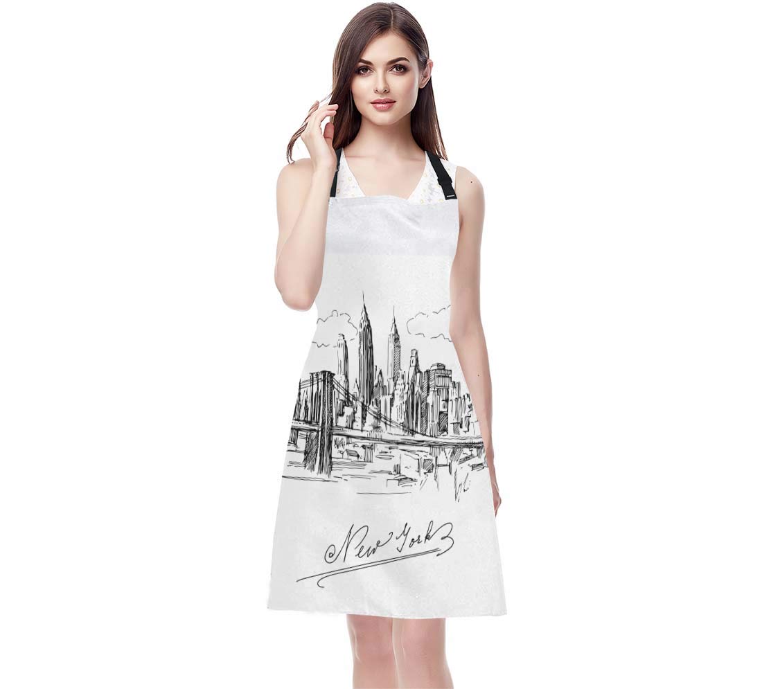 Wondertify Doodle Frames in French Style Apron