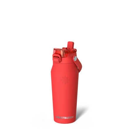 Frost Buddy 24oz Insulated Water Bottle - Straw & Chug Lid - Leak-Proof | Sip-or-chug dual lid | Ice-cold for 24+ hours | Cup-holder friendly