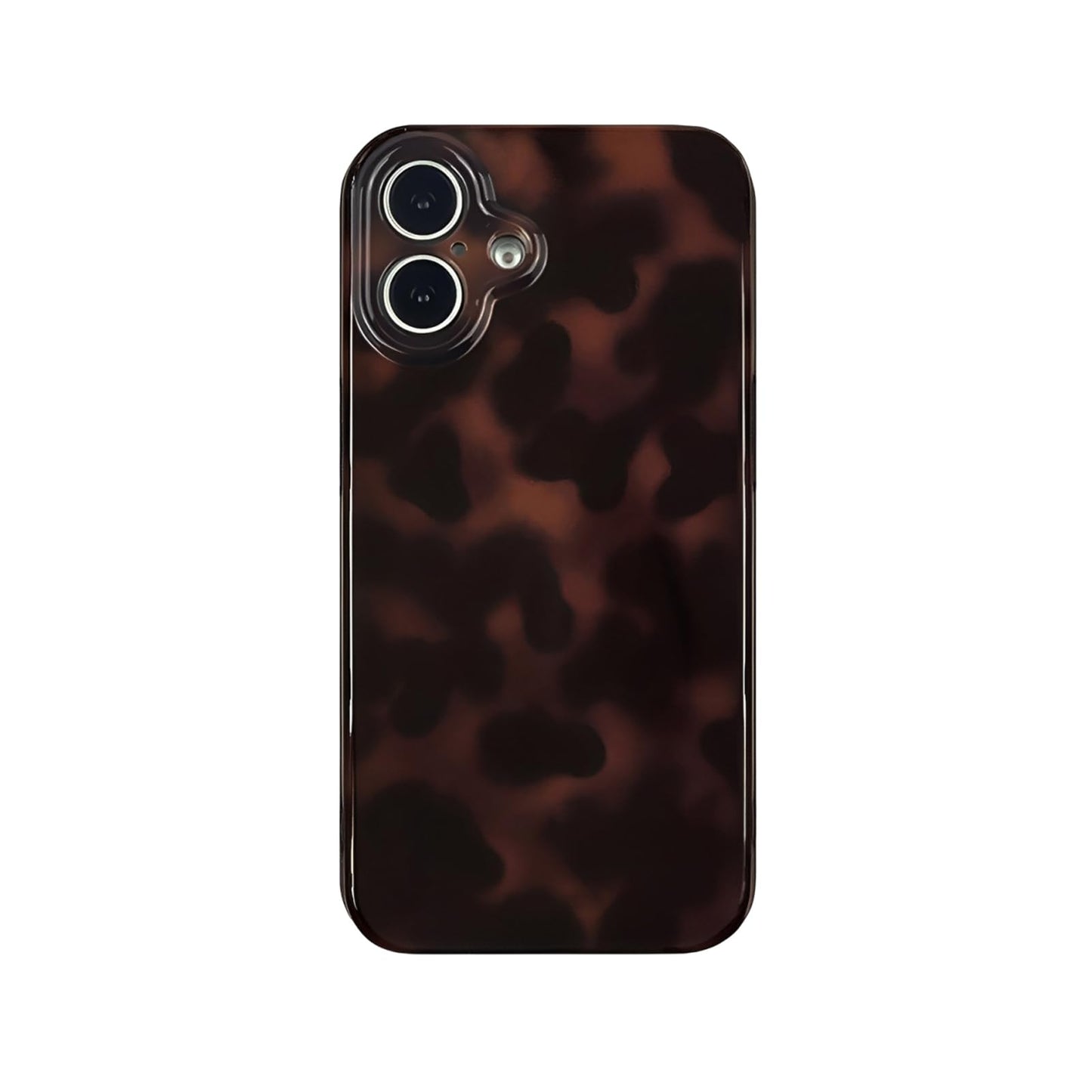 Aesthetic Tortoise Shell Phone Case for iPhone 17 Pro 6.3in,Retro Cool Girl Leopard Print Brown Amber Trendy Full Camera Protective Cover for iPhone 17pro 6.3"