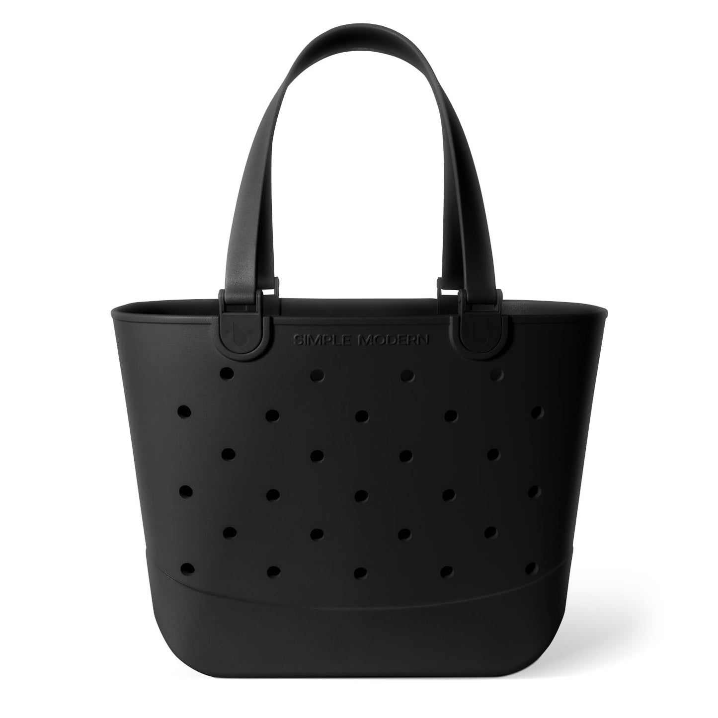 Simple Modern Waterproof Rubber Beach Bag | Large | Black