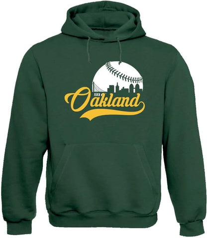 Xtreme Apparrel Cityscape Skyline Men's Hoodie Sweatshirt for Baseball Fans
