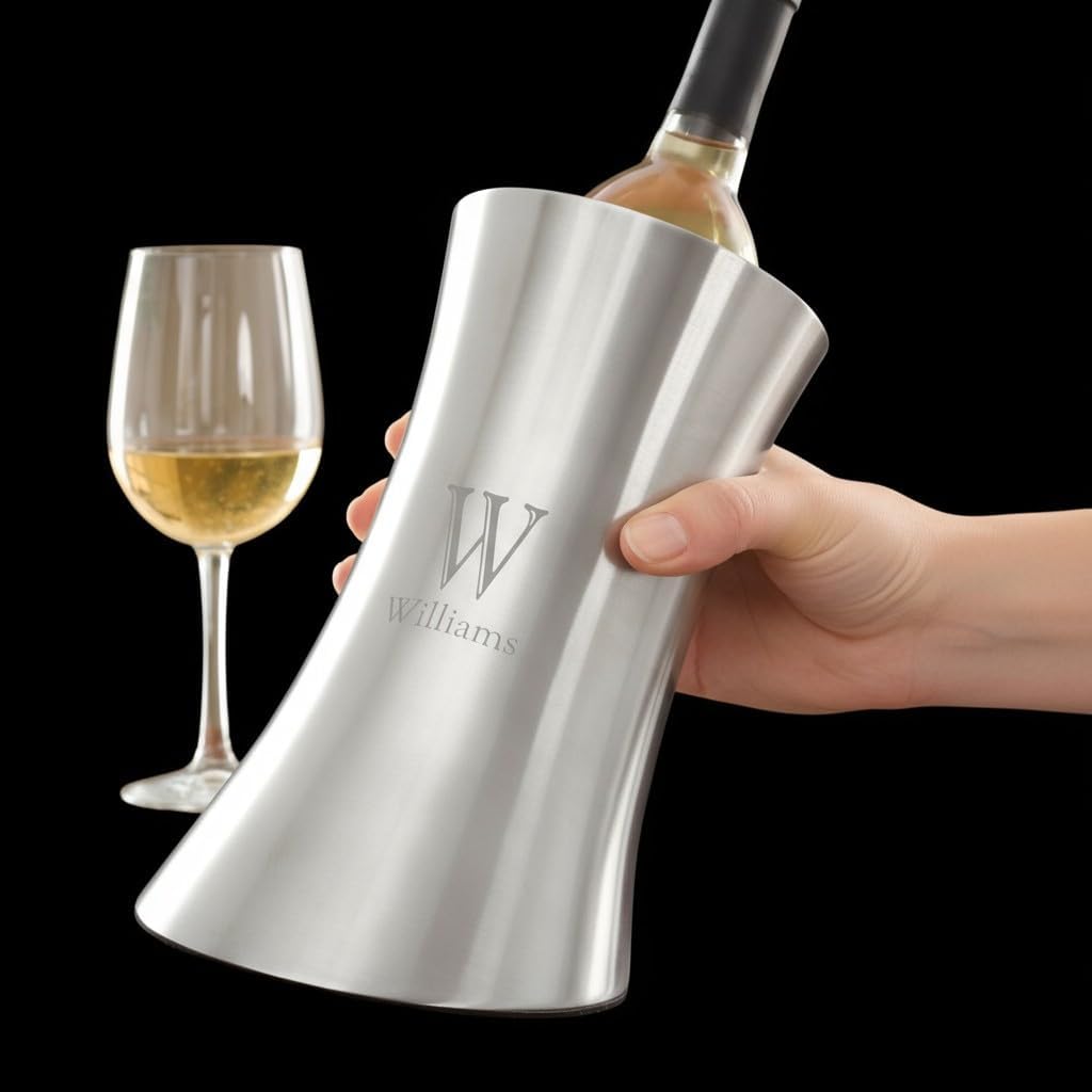 Personalization Universe Double-Walled Insulated Stainless Steel Wine Chiller