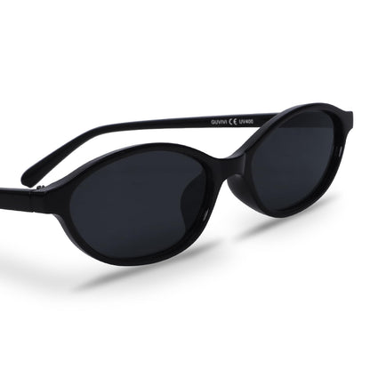 GUVIVI Retro Oval Sunglasses for Women