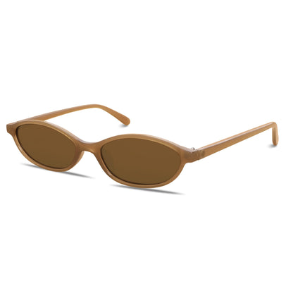 GUVIVI Retro Oval Sunglasses for Women