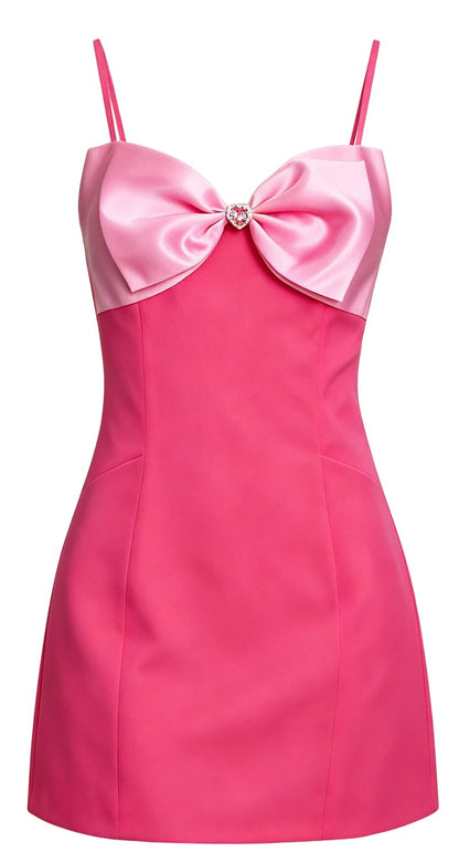 Elle Woods Pink Spaghetti Strap Mini Dress