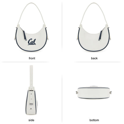 NCAA Crescent Shoulder Bag for Women, Half Moon Clutch Purses for Birthday/Graduation Gifts