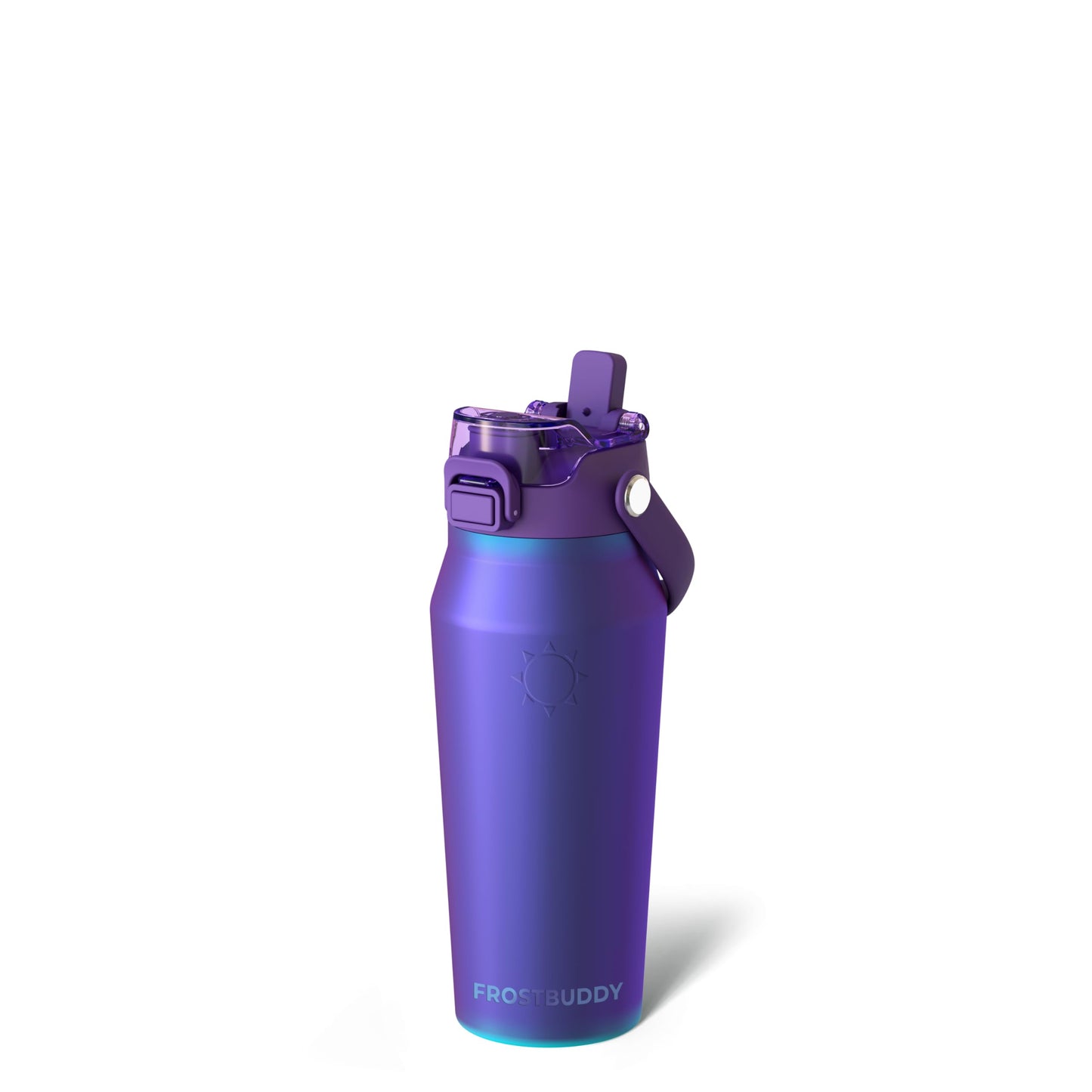 Frost Buddy 24oz Insulated Water Bottle - Straw & Chug Lid - Leak-Proof | Sip-or-chug dual lid | Ice-cold for 24+ hours | Cup-holder friendly
