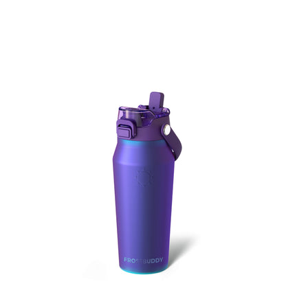 Frost Buddy 24oz Insulated Water Bottle - Straw & Chug Lid - Leak-Proof | Sip-or-chug dual lid | Ice-cold for 24+ hours | Cup-holder friendly
