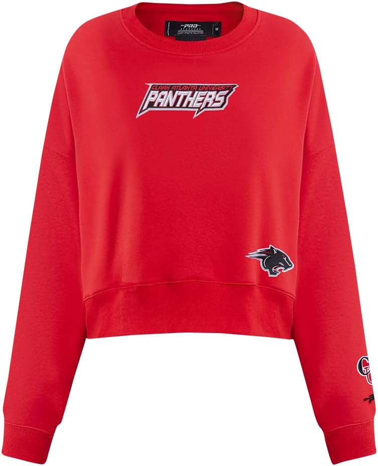 Pro Standard Womens College Wingspan Brushed Back French Terry Crewneck Sweatshirt