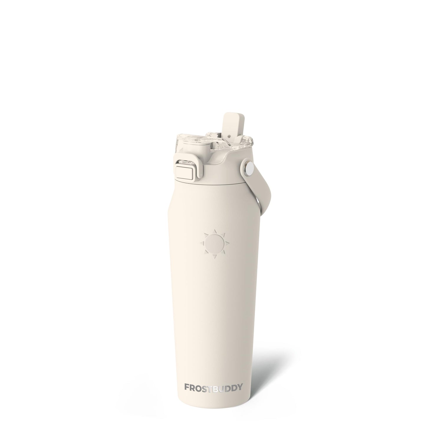 Frost Buddy 24oz Insulated Water Bottle - Straw & Chug Lid - Leak-Proof | Sip-or-chug dual lid | Ice-cold for 24+ hours | Cup-holder friendly
