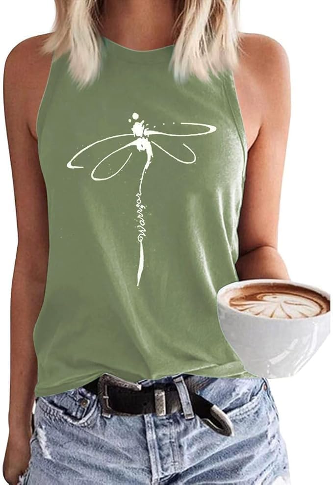 MHTOR Baseball O-Neck Tank Women Print Baseball Tanks Cute Workout Graphic Casual Summer Sleeveless Vest Top