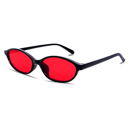 GUVIVI Retro Oval Sunglasses for Women
