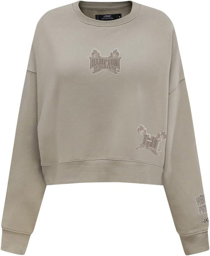 Pro Standard Womens College Wingspan Brushed Back French Terry Crewneck Sweatshirt