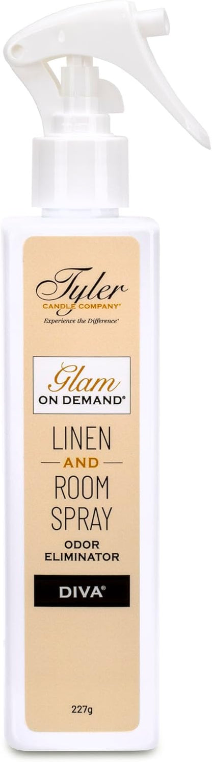 Tyler Candle Company - Diva Glamorous Gift Suite VI - (On Demand Room Spary, Glamorous Wash, Jar Candle, Autoglam)