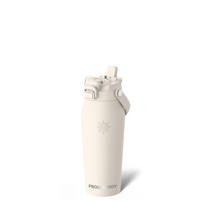 Frost Buddy 24oz Insulated Water Bottle - Straw & Chug Lid - Leak-Proof | Sip-or-chug dual lid | Ice-cold for 24+ hours | Cup-holder friendly