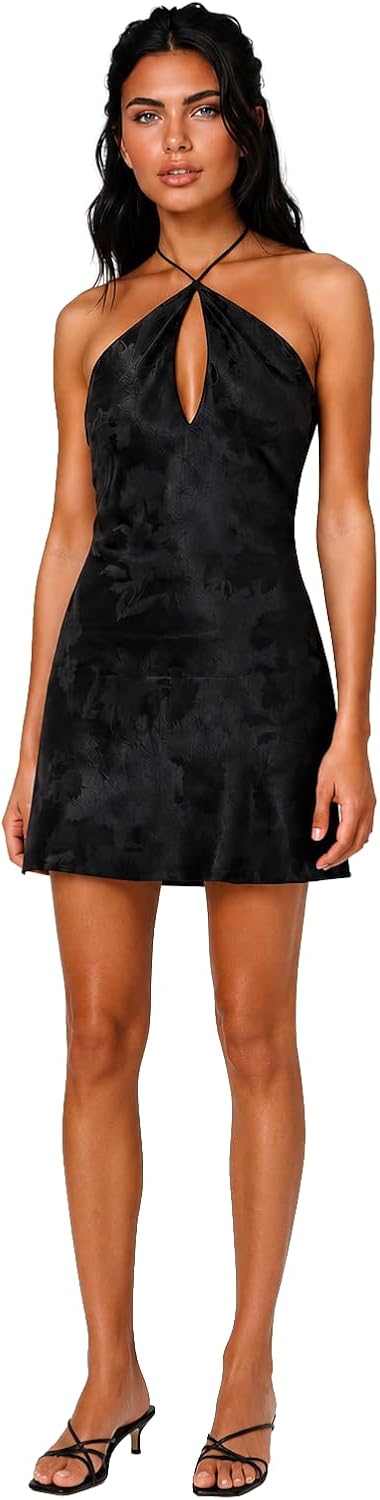 For Love & Lemons Women's Adrift Halter Mini Dress