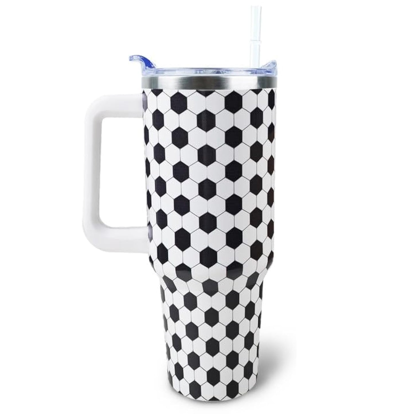 Baseball Mom 40 oz Tumbler with Handle and Straw Lid Leak Proof