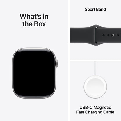 Apple Watch Series 11 [GPS 42mm] Smartwatch with Rose Gold Aluminum Case with Light Blush Sport Band - S/M. Sleep Score, Fitness Tracker, Health Monitoring, Always-On Display, Water Resistant